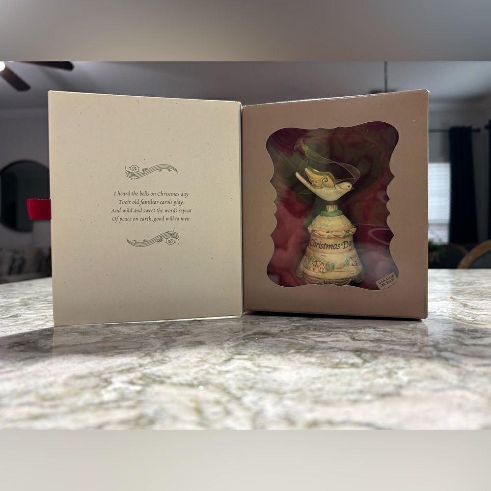 2006 Hallmark Ornament I HEARD THE BELLS ON CHRISTMAS DAY Yuletide Harmony-NIB